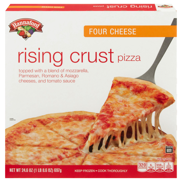 Hannaford Rising Crust Four Cheese Pizza Frozen