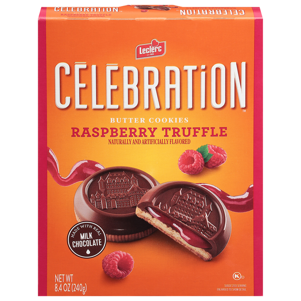 Leclerc Celebration Raspberry Truffle Butter Cookies