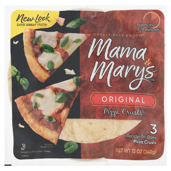 Mama Mary's Original Pizza Crusts - 3 ct