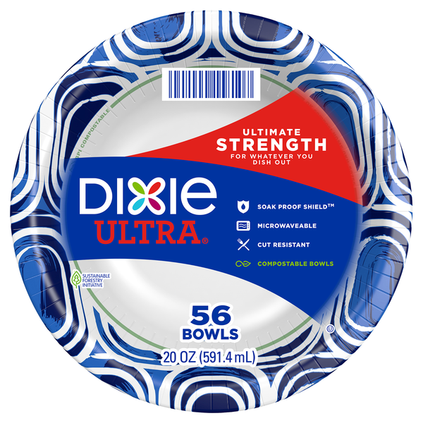 Dixie Ultra Ultimate Strength Paper Bowls 20 oz