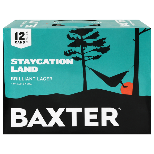 Baxter Staycation Land Brilliant Lager Beer - 12 pk