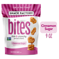 Snack Factory Cinnamon Sugar Baked Pretzel Snack Bites