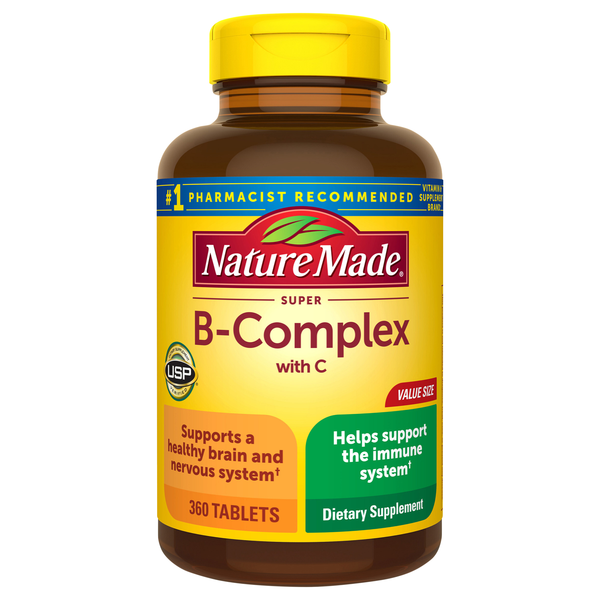 Save on Nature Made Super B-Complex + Vitamin C Dietary Supplement ...