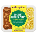 Cafe Spice Indian Cuisine Coconut Chicken Curry w/Saffron Rice Med Spice