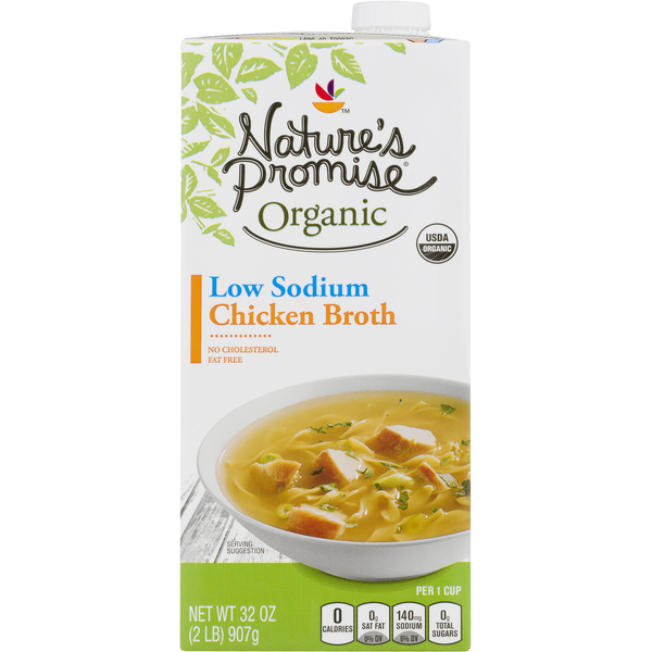 Nature's Promise Organic Low Sodium Fat Free Chicken Broth