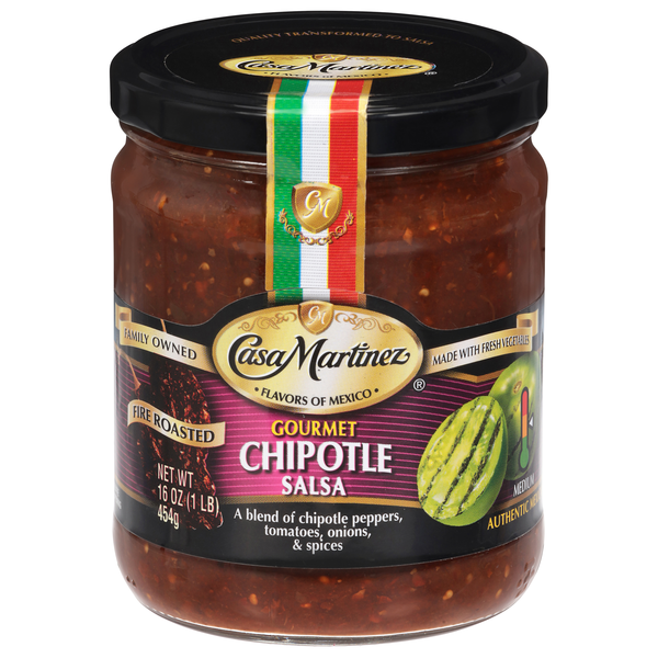 Casa Martinez Fire Roasted Gourmet Chipotle Salsa