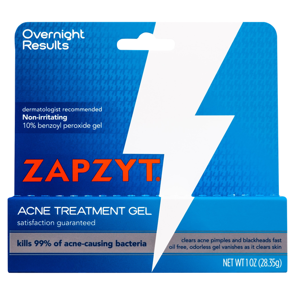 Zapzyt Benzoyl Peroxide Acne Treatment Gel Non-irritating