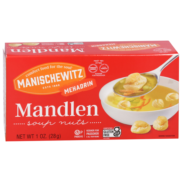 Save on Manischewitz Gluten Free Mandlen Soup Nuts Kosher For Passover