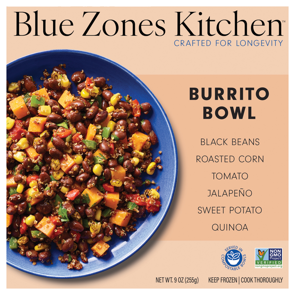 Blue Zones Kitchen Burrito Bowl Frozen Meal
