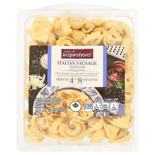Taste of Inspirations Italian Sausage Tortellini Pasta Fresh