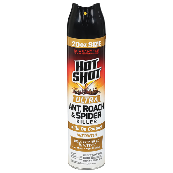 Hot Shot Unscented Ultra Ant Roach & Spider Killer Aerosol Spray
