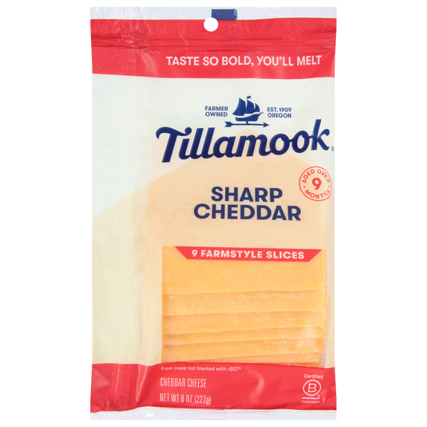 Tillamook Cheddar Cheese Nutrition Label