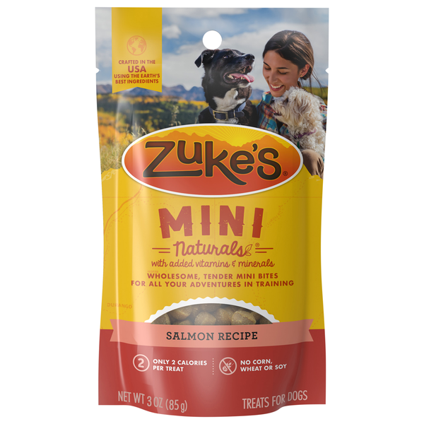 Zuke's Mini Naturals Salmon Recipe Treats for Dogs