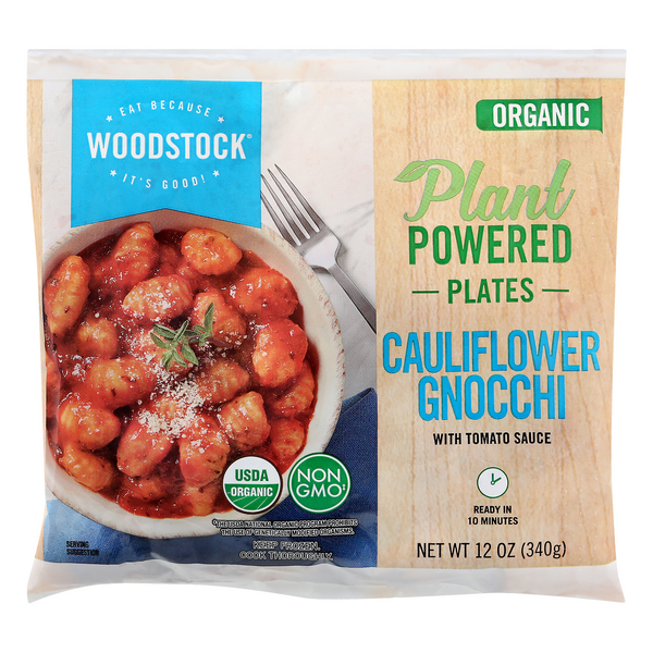 Save on Woodstock Plant Powered Plates Cauliflower Gnocchi with Tomato Sauce Order Online