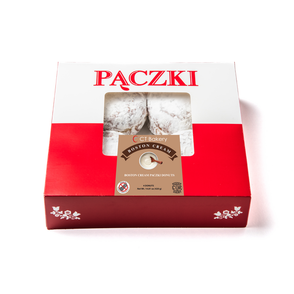 CT Bakery Boston Cream Paczki Donuts - 4 ct