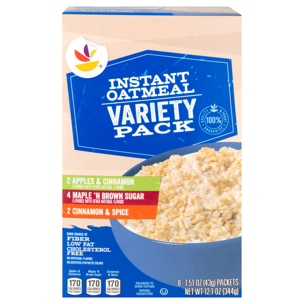 Stop & Shop Variety Instant Oatmeal Packets - 8 ct