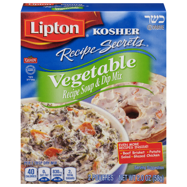 Lipton Recipe Secrets Kosher Vegetable Soup & Dip Mix - 2 ct
