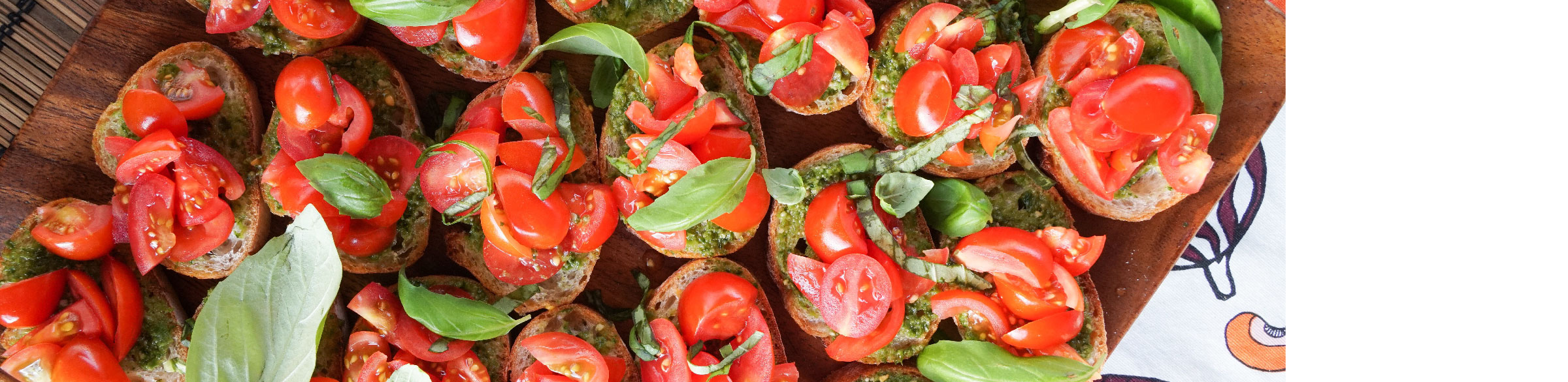 Gotham Greens Pesto Bruschetta