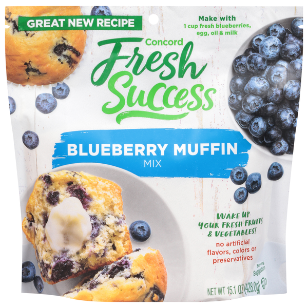 Save on Concord Fresh Success Blueberry Muffin Mix Order Online