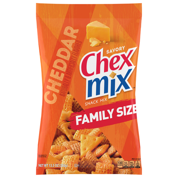 Chex Mix Savory Cheddar Snack Mix Family Size