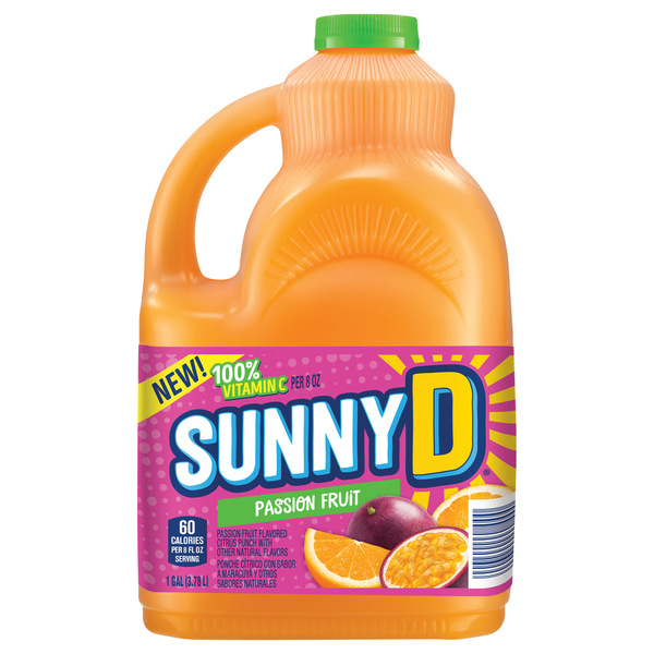 SunnyD 100% Vitamin C Passion Fruit Juice Drink