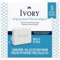 Ivory Gentle Original Scent Soap Bar - 3 ct