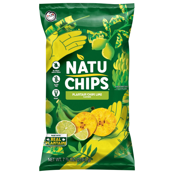 NatuChips Lime Plantain Chips