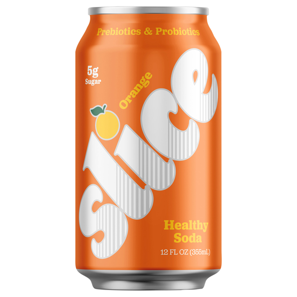 Slice Orange Healthy Soda Refrigerated