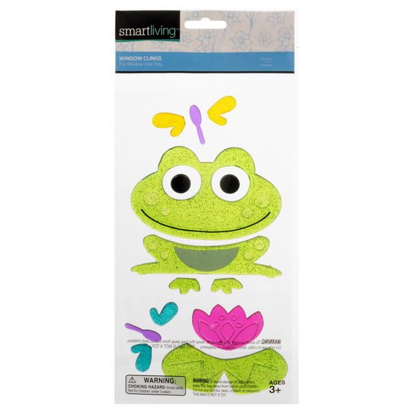 Smart Living Spring Window Clings Frog Ages 3+