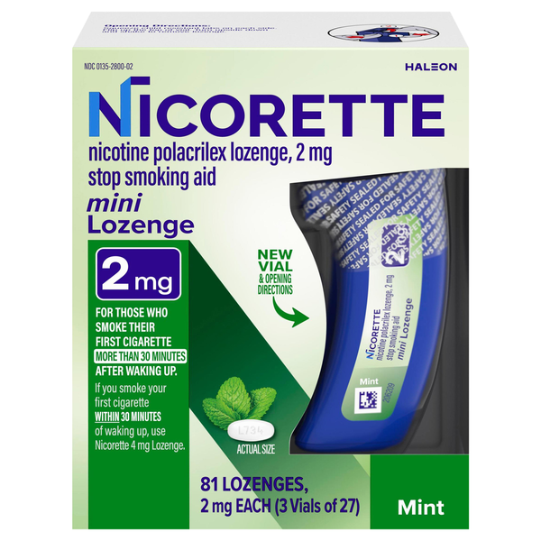 Nicorette Mini Lozenge 2mg Mint
