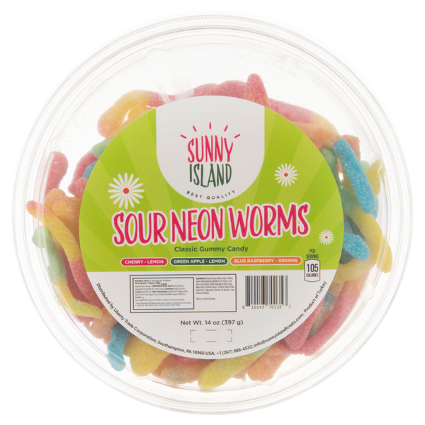 Save on Sunny Island Sour Neon Classic Gummy Candy Order Online