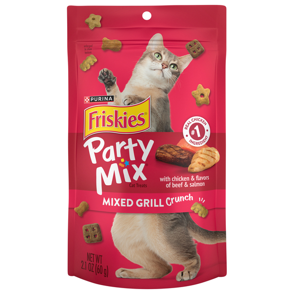 Friskies Party Mix Mixed Grill Crunch Cat Treats