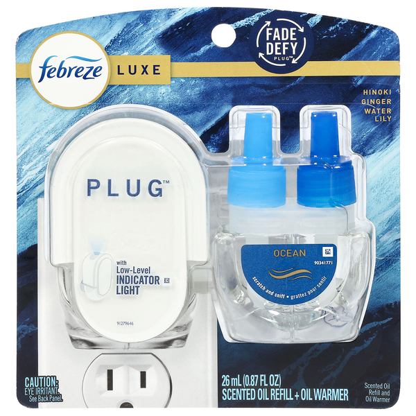 Febreze Plug Ocean Scented Oil Refill & Warmer