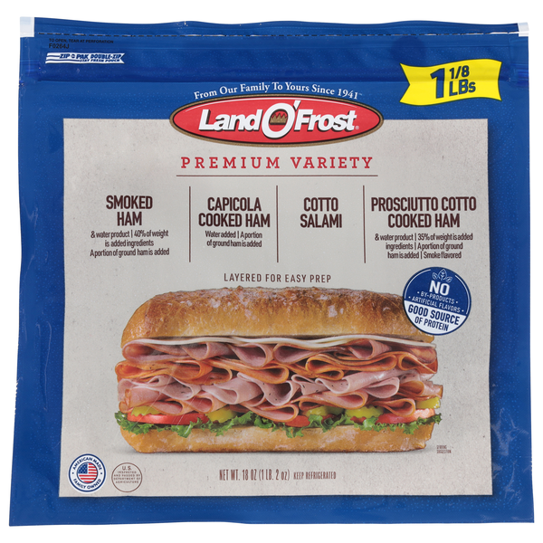 Land O'Frost Premium Variety Ham & Salami Sliced