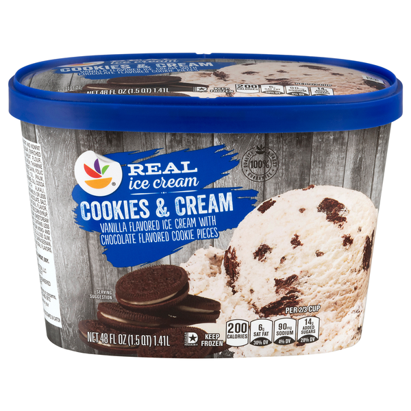 Stop & Shop Cookies & Cream Real Ice Cream