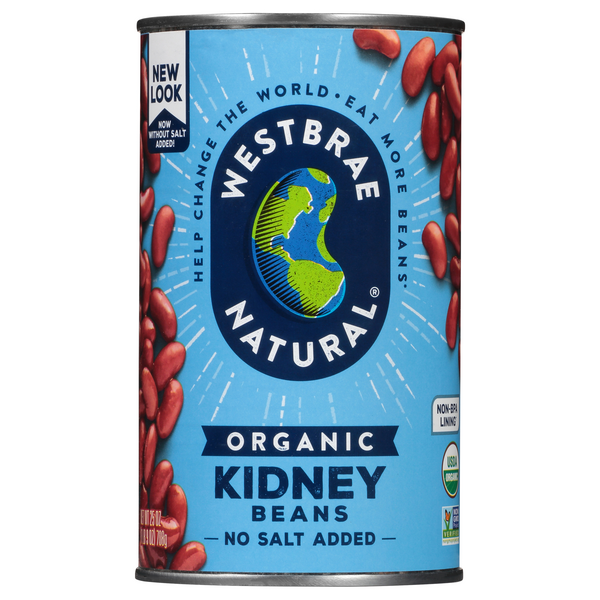 Westbrae Natural Organic No Salt Added Kidney Beans