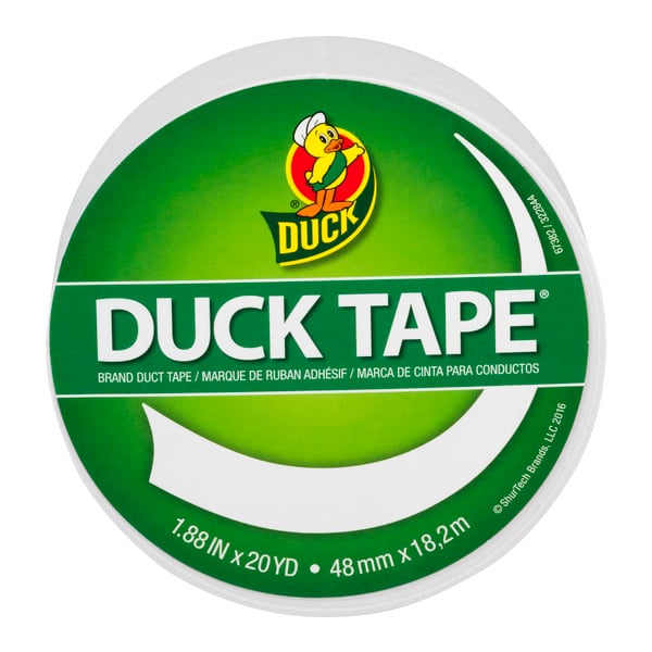 Duck Brand Color Duct Tape White 1.88 Inch