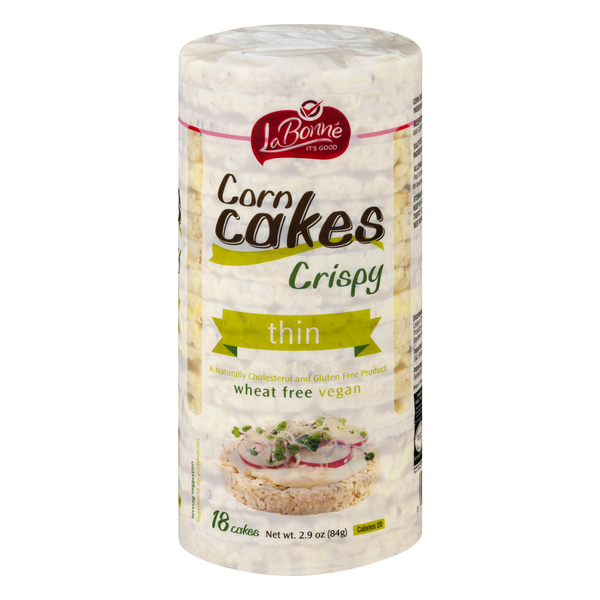 La Bonne Gluten & Wheat Free Vegan Crispy Thin Corn Cakes - 18 ct