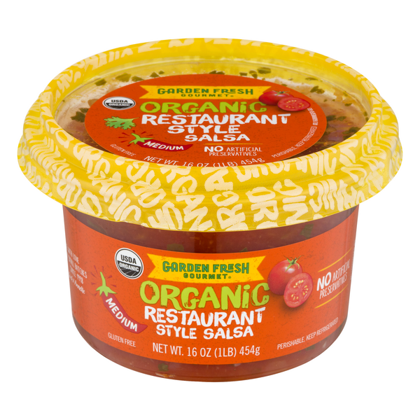 Garden Fresh Gourmet Organic Medium Restaurant Style Salsa