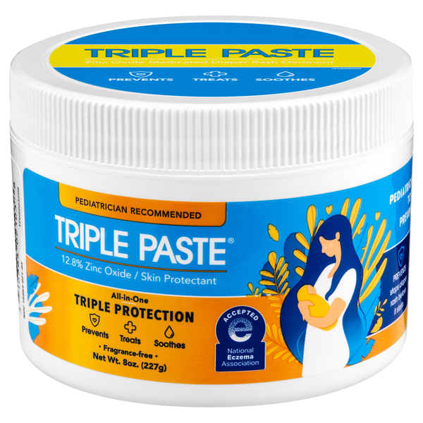 Triple Paste Fragrance Free Zinc Oxide Diaper Rash Cream