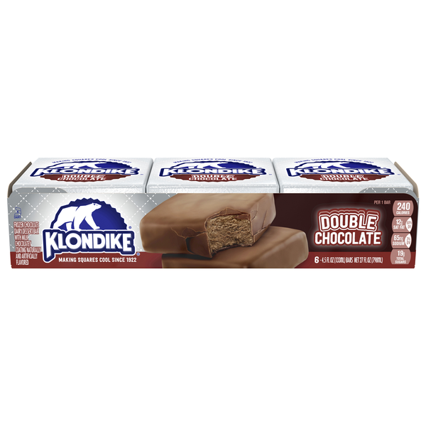 Klondike Double Chocolate Ice Cream Bars - 6 ct