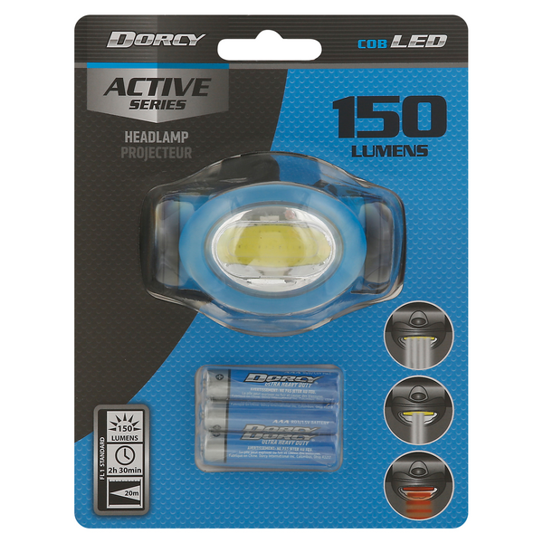 Dorcy Active Series 150 Lumens COB LED Headlamp