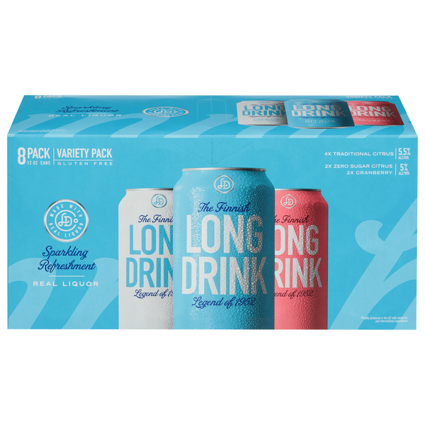 Long Drink Gluten Free Cocktail Variety Pack - 8 pk