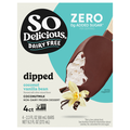 So Delicious Dairy Free Dipped Vanilla Bean Coconutmilk Dessert Bars - 4ct