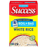 Success Boil-in-Bag Gluten Free White Rice Family Size - 6 ct