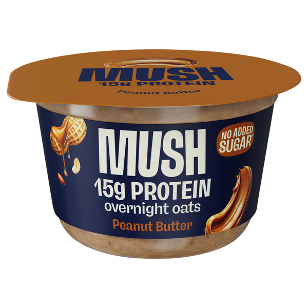 MUSH Gluten & Dairy Free Peanut Butter Overnight Oats