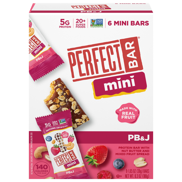 Perfect Bar Mini PB&J Protein Bars - 6 ct Refrigerated