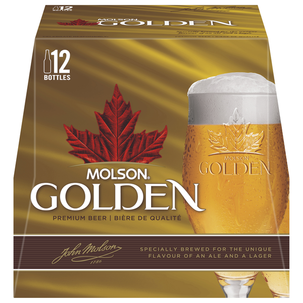 Molson Golden Premium Beer - 12 pk