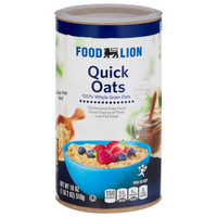 Food Lion 100% Whole Grain Quick Rolled Oats