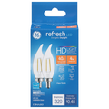 GE Refresh LED Candelabra Light Bulb Clear Dimmable 40w Replacement